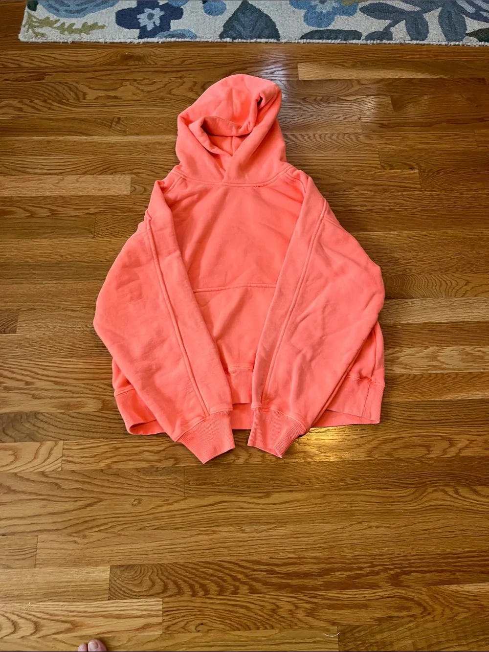 Free People Movement A Cut Above Flocked  Buti Logo Hoodie Size Small NWOT - Picture 8 of 13